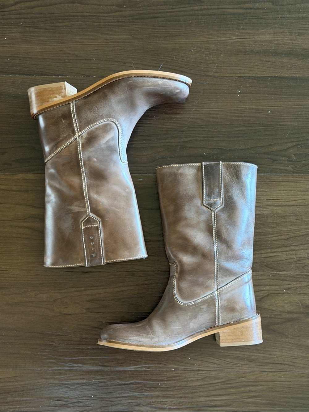 Dico Copenhagen Julia Gaucho Boot in Brown Escovado - Picture 4 of 7